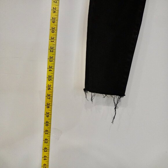 𝅺frame Denim Black skinny jeans size 25 - Picture 3 of 6